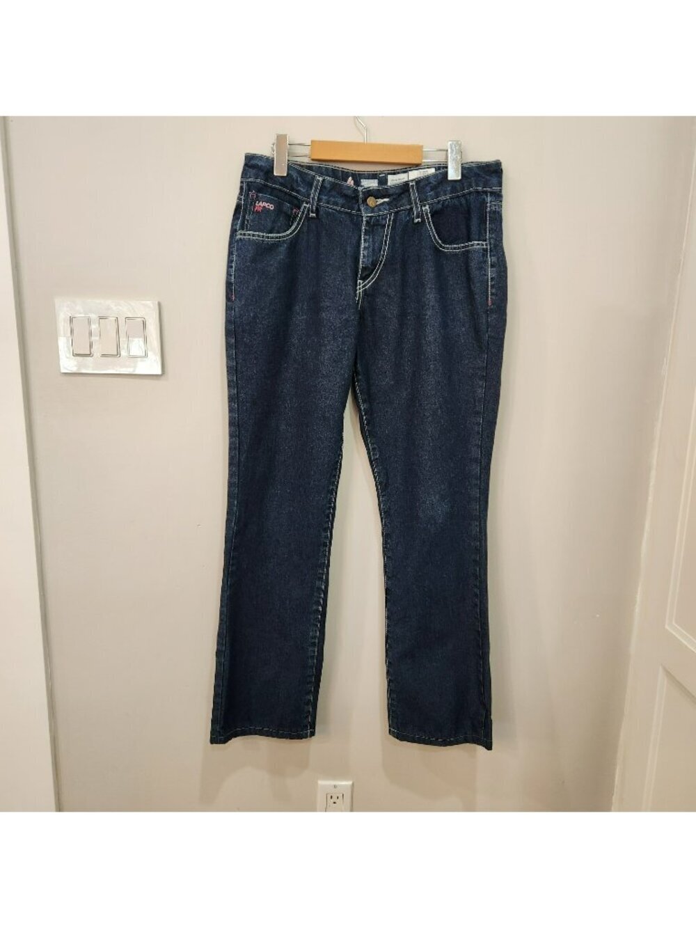 LAPCO FR Jeans Womens 10 Blue Flame Resistant Bootcut Stretch Workwear Denim